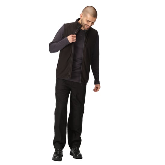 Regatta Heren Navigate Fleece Gilet (Zwart/Seal Grijs) - Image 5
