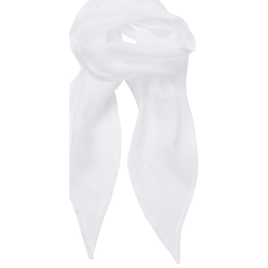 Premier Uniseks sjaal van chiffon in kleuren voor volwassenen (Wit) - Image 1