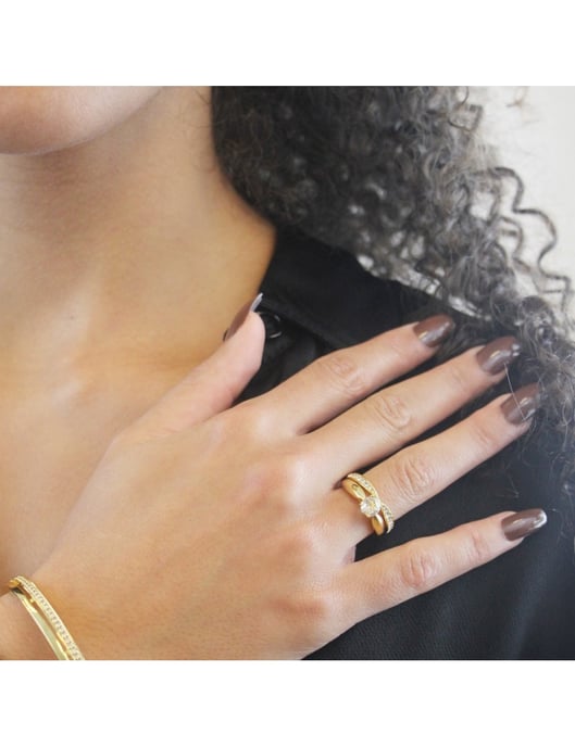 Prestige ring - Oostenrijks kristal - Image 2
