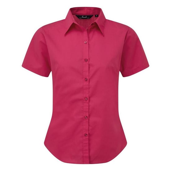 Premier Popeline blouse met korte mouwen / Gewoon werkoverhemd (Heet Roze) - Image 1