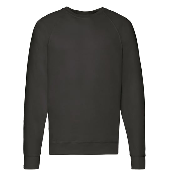 Fruit of the Loom Unisex Lichtgewicht Raglan Sweatshirt voor volwassenen (Zwart) - Image 1