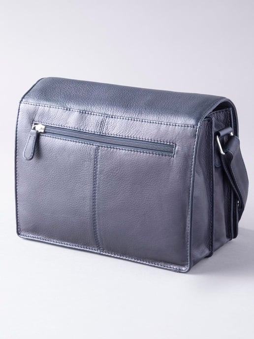 Ennerdale Leather Organiser Bag in Navy