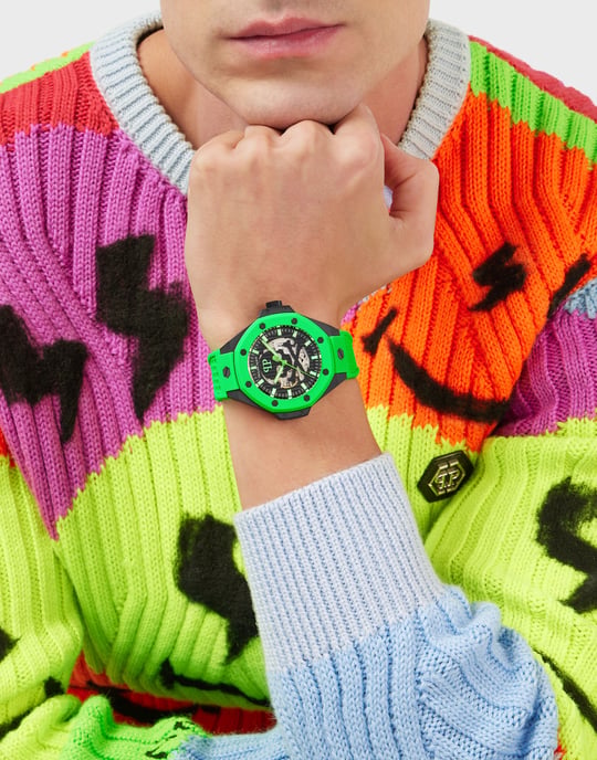 Philipp Plein Plein $keleton Royal Heren Groen Horloge PWPFA0624 - Image 3