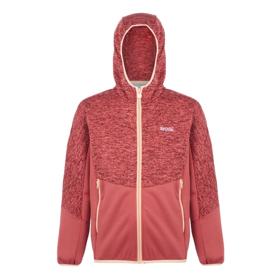 Regatta Childrens/Kids Dissolver IX Marl Full Zip Fleece Jacket (Red Sky/Mineral Red)