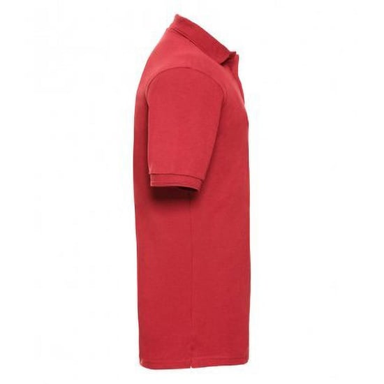 Russell Heren Ripple Collar & Manchet Poloshirt met korte mouwen (Helder rood) - Image 3