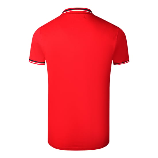 Cavalli Class Dubbel Tipped Kraag Rode Polo Shirt - Image 2