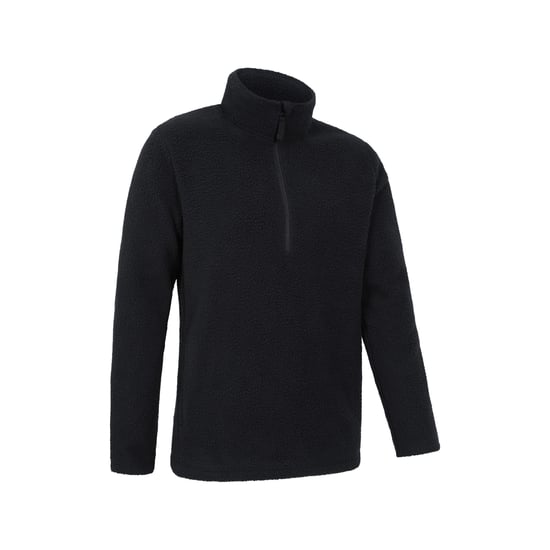 Mountain Warehouse Heren Ted Borg Half Zip Fleece Top (Zwart) - Image 3