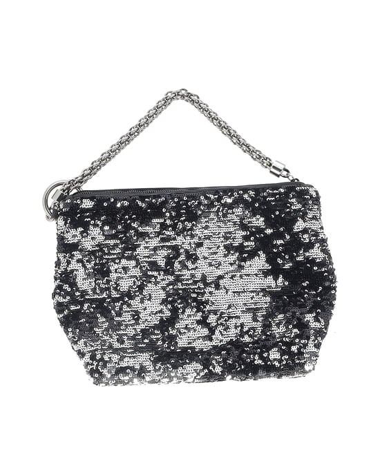 Jimmy Choo Medium Callie Clutch Bag In Zwarte Pailletten - Image 1