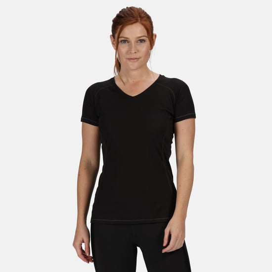 Regatta Activewear - Dames Beijing Korte Mouwen T-Shirt (Zwart/Zwart) - Image 3