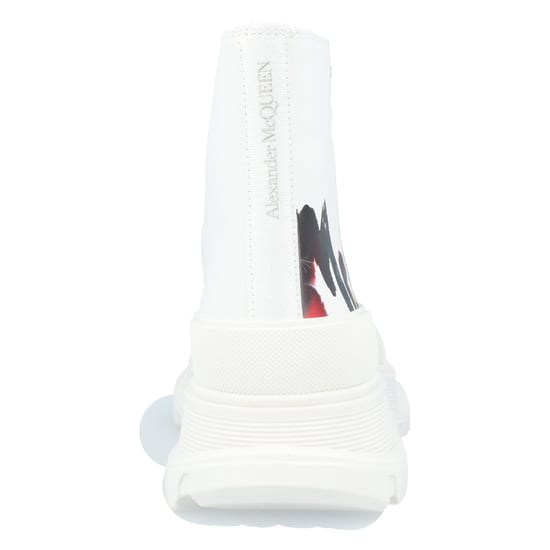 Alexander McQueen Tread Slick Boots 'White Graffiti'