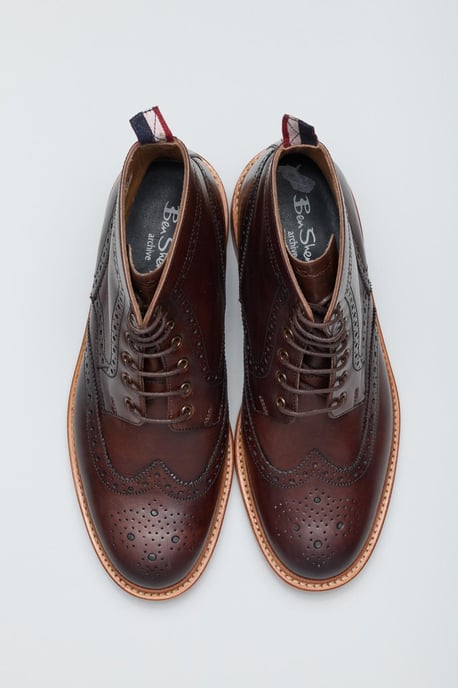 Ben Sherman Arthur Leer Herenlaarzen Mokka - Image 3