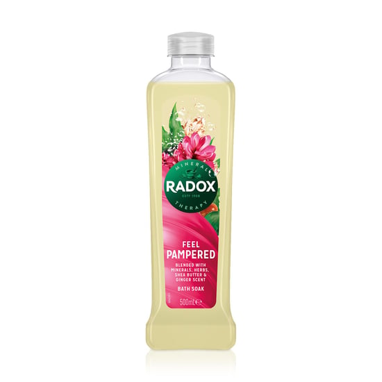 Radox 100% Nature Inspired Fragrances Bath Soak, Feel Pampered, 6 Pack, 500ml