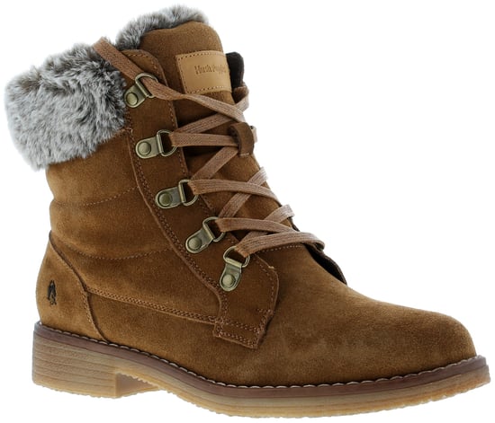 Hush Puppies Florence Leren Dames Laarzen In Tan - Image 1