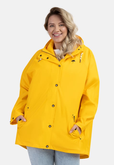 Schmuddelwedda Grote maat regenjas bridgeport Dames geel - Image 3