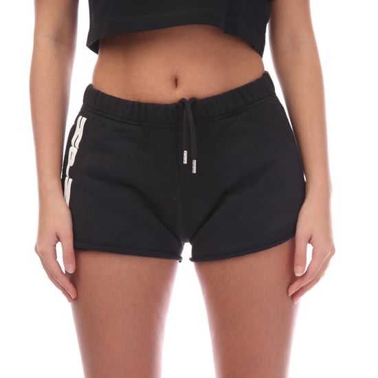 Women's Heron Preston Regular-Fit HPNY Sweat Shorts in Black-White