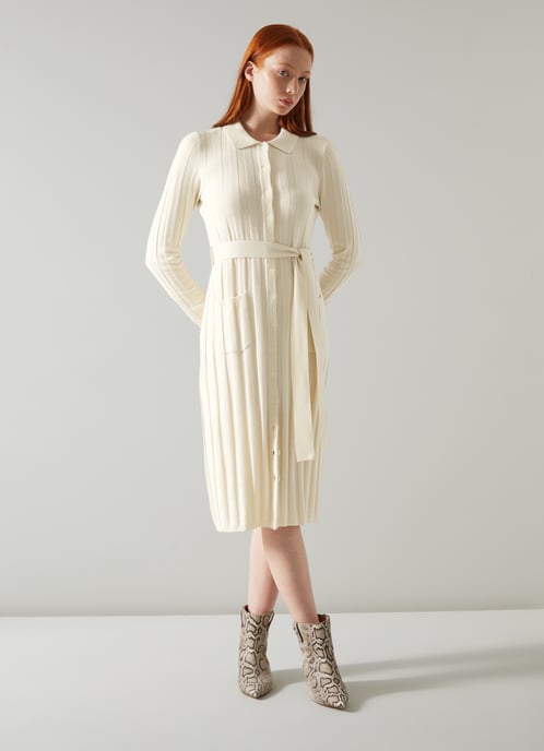 LK Bennett Ali Dresses, Almond Milk