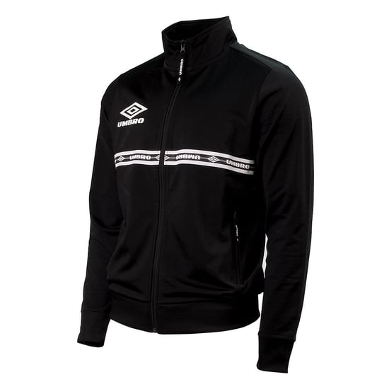 Umbro Long Sleeve Zip Up Black Mens Logo Taped Track Jacket 65805U 060