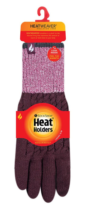Heat Holders Dames Thermische Winterhandschoenen Kidson - Moerbei - Image 2
