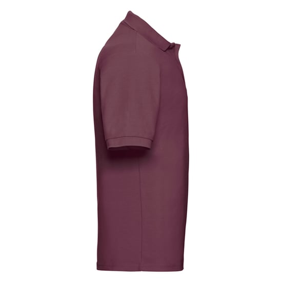 Russell Heren Klassiek Polycotton Poloshirt (Bourgondië) - Image 3