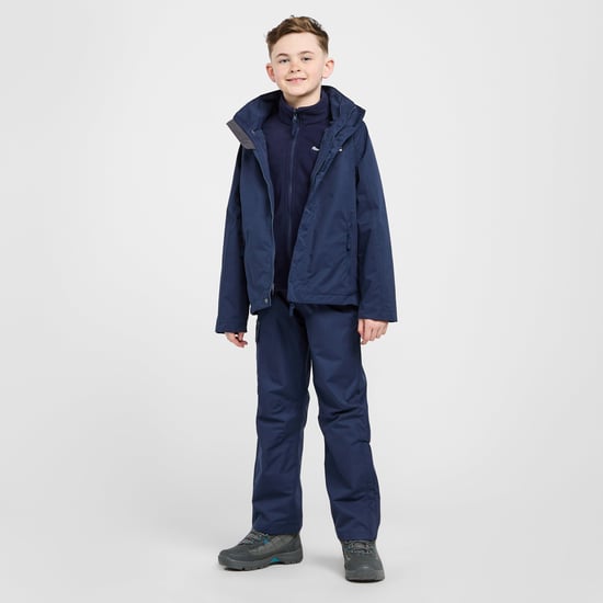 Peter Storm Kids' Downpour 3-in-1 Waterproof Jacket with a Cosy Brushed-back Fleece