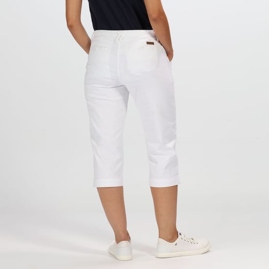 Regatta Dames/dames Maleena II Casual Capri Broek (Wit) - Image 2