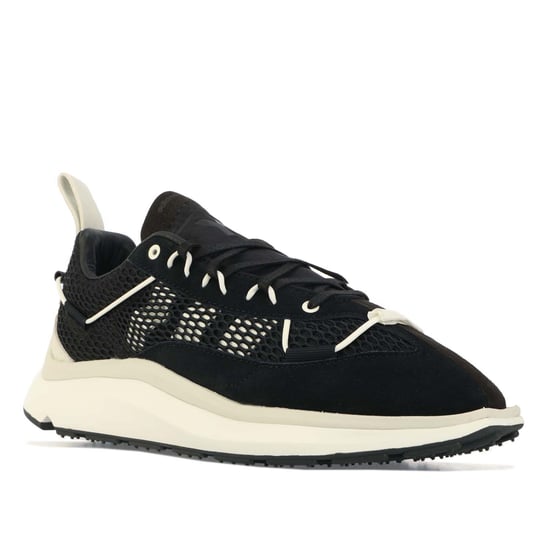 Men's Y-3 Shiku Run Trainers in Black-White
