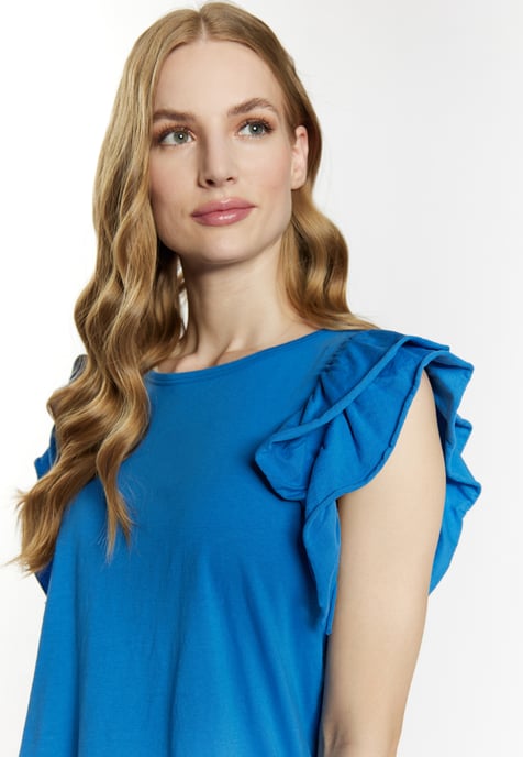 Dreimaster T-shirt Dames blauw - Image 5