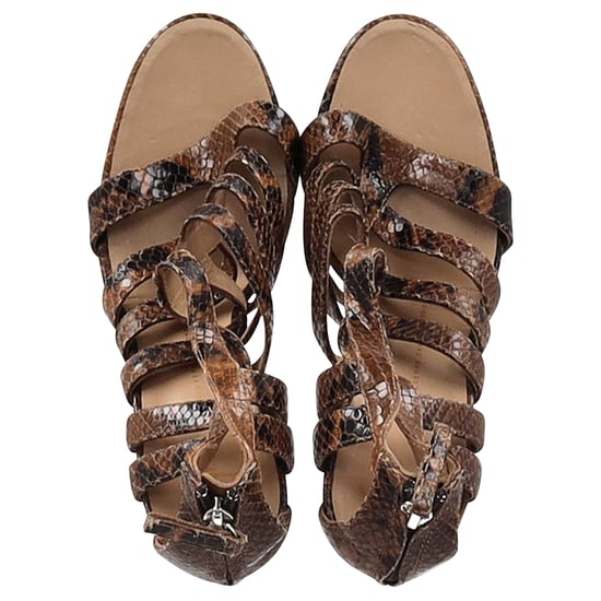 Giuseppe Zanotti Sandalen met Bandjes in Bruin Python Geëmbosserd Leer - Image 6
