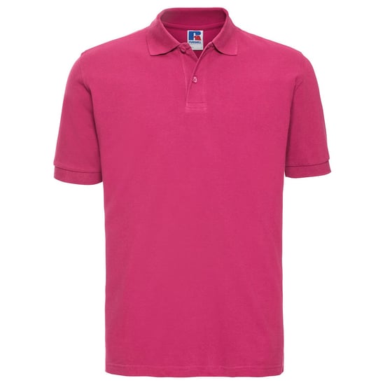 Russell Heren Klassiek Piqué Katoenen Polo Shirt (Fuchsia) - Image 1