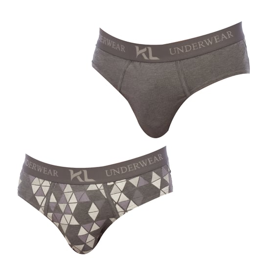 Pack-2 KLS2 men's breathable fabric basic briefs