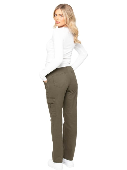 Enzo | Dames Stretch Cargo Jeans - Image 6