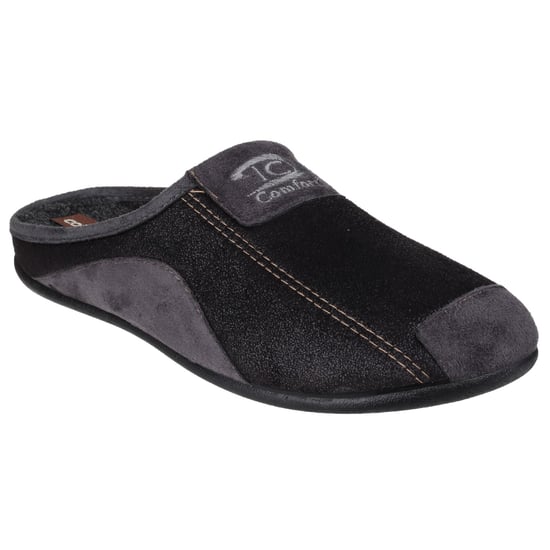Cotswold Mens Westwell Slip On Mule Slippers (Black)