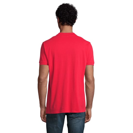 SOLS Heren Planet Poloshirt (Rood) - Image 2