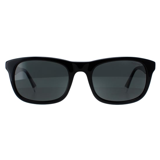 Polaroid Rectangle Mens Black Grey Polarized PLD 2104/S/X