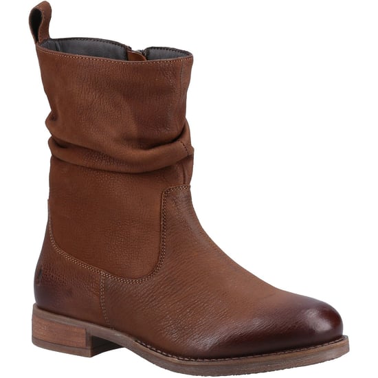 Hush Puppies Emilia Leren Vrouwen Laarzen Tan - Image 1
