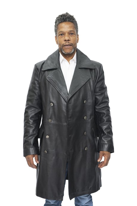 Mens Cowhide Leather Peacoat-Cordoba