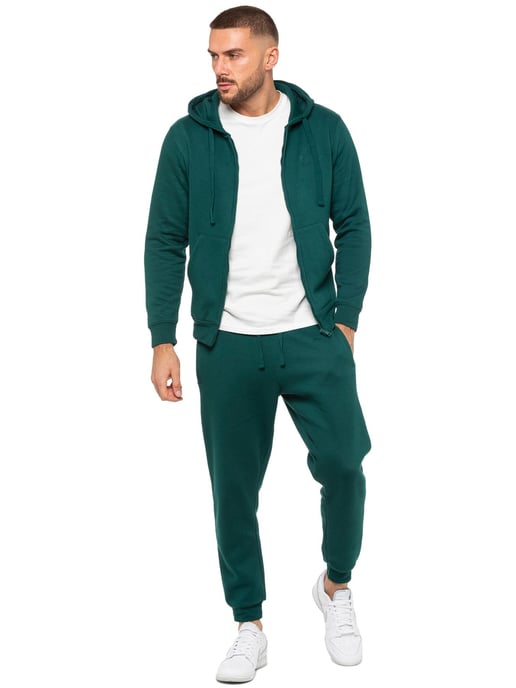 Enzo | Heren Zip Hoodie Tracksuit Set - Groen - Image 1