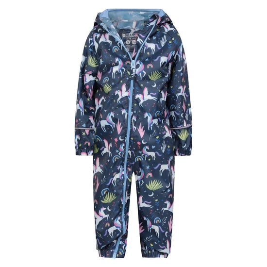 Mountain Warehouse Baby Eenhoorn Regenpak (Blauw/Roze/Groen) - Image 4
