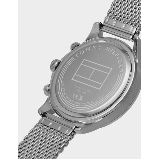 Accessoires Tommy Hilfiger Miles Chronograaf Mesh Armband Horloge in marineblauw zilver - Image 5