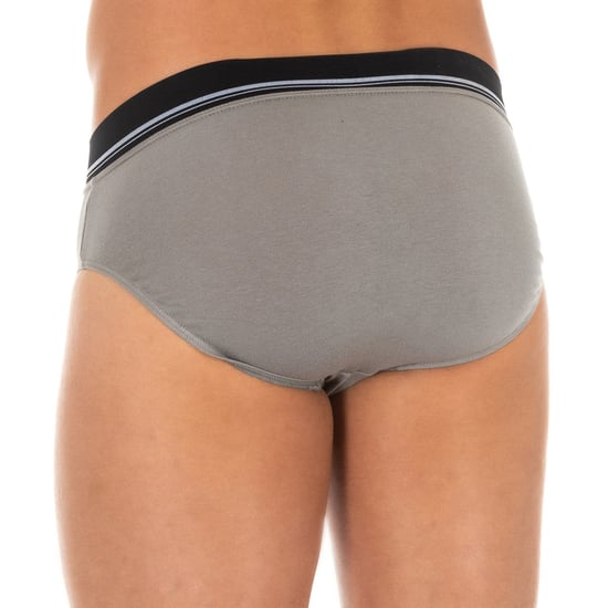 Men's anatomical front breathable fabric brief A077H