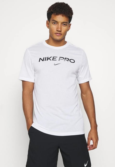 Nike Pro Dri Fit T-shirt voor heren in wit - Image 1