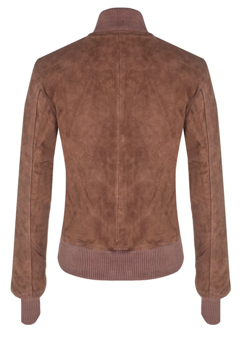 Women's Classic MA-1 Suede Bomber Jacket - Newbury