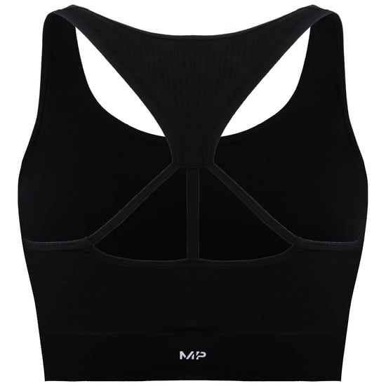 MyProtein Tempo Ultra Naadloze Dames Zwarte Sportbeha - Image 2