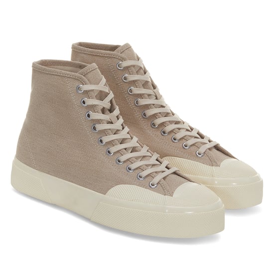 Superga Unisex Volwassenen 2433 Csv Salt Pepper Hoge Tops (Lichtgeel/uit wit) - Image 3