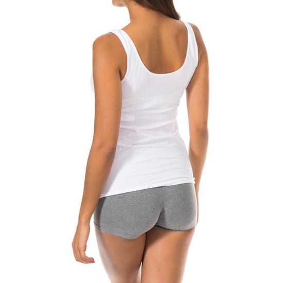 Women's Wide Strap Round Neckline Lightweight Fabric T-shirt 1045201
