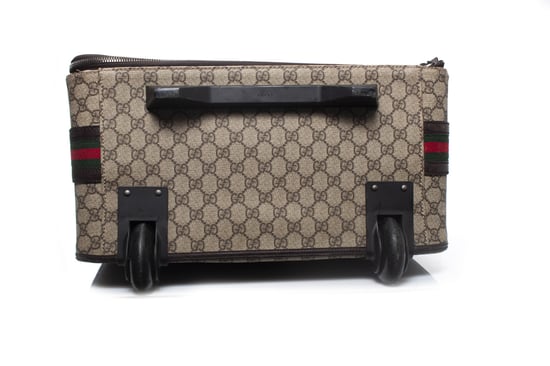 GG canvas koffer in bruin - Image 6