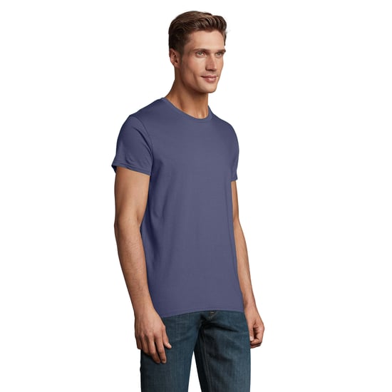 SOLS Heren Pioneer Biologisch Katoenen T-Shirt (Denim) - Image 3