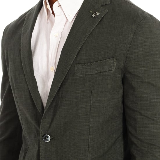 Long-sleeved blazer with regular fit PMJA03-TL219 man