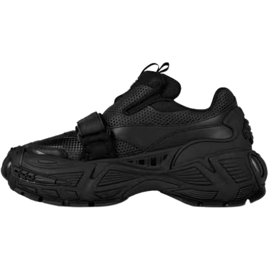 Gebroken witte handschoen slip zwarte sneakers - Image 2