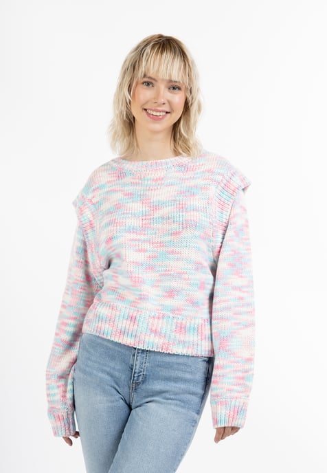 Mymo Gebreide trui Dames Roze Veelkleurig - Image 3